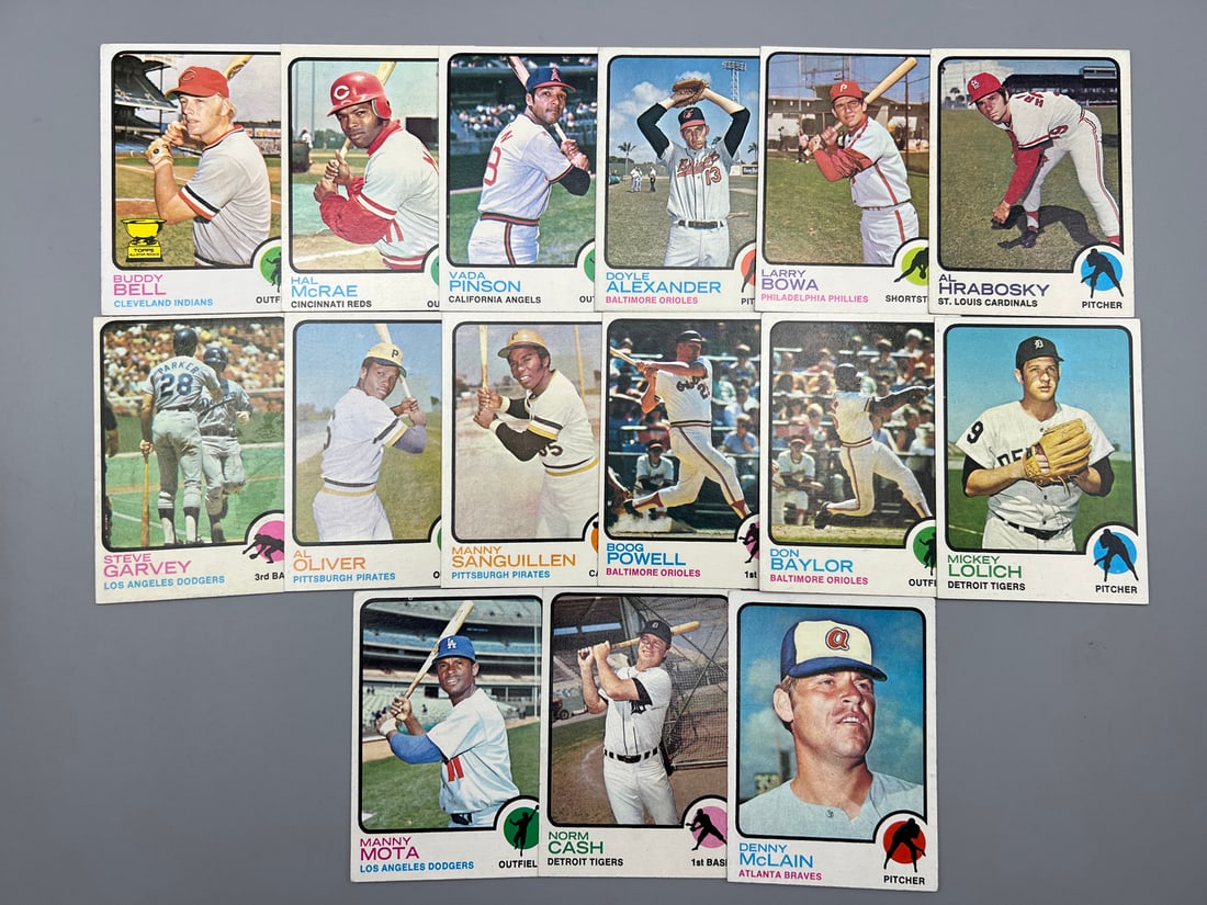 Lot of 15 - 1973 Topps Baseball Stars - Varying Conditions (1 of 4)