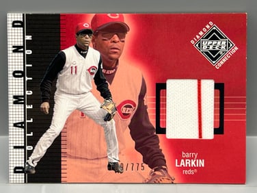 2002 Upper Deck Diamond Collection Barry Larkin Game Used Jersey Relic #/775