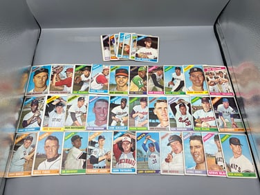 Lot of 40 - 1966 Topps Baseball - Mainly Lower Grade