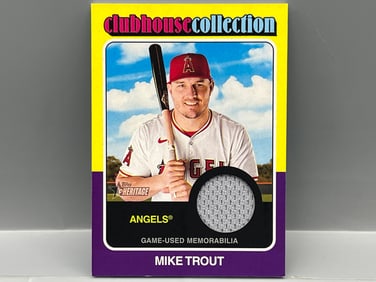 2024 Topps Heritage Mike Trout Game Used Jersey Relic