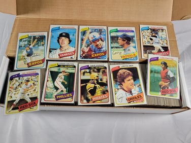 1980 Topps Baseball Partial Set - 633/726