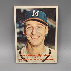 1957 Topps Warren Spahn #90 HOF