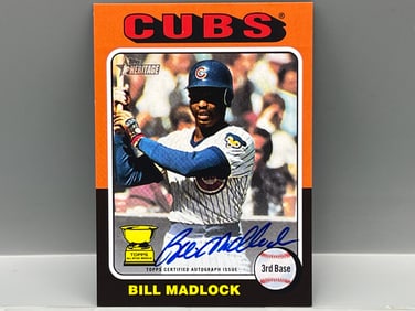 2024 Topps Heritage Bill Madlock Real One Auto