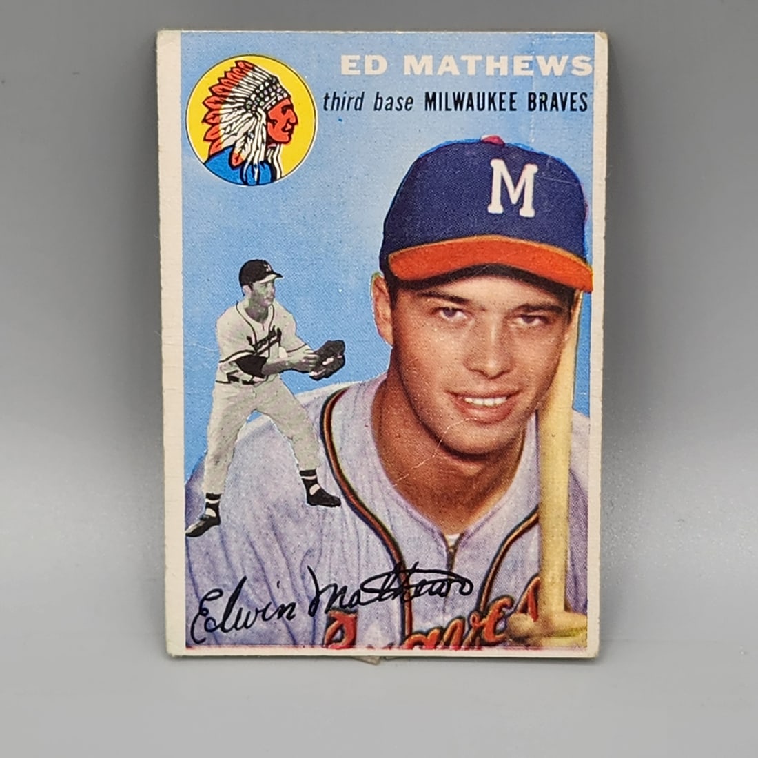 1954 Topps Ed Mathews #30 HOF (1 of 2)