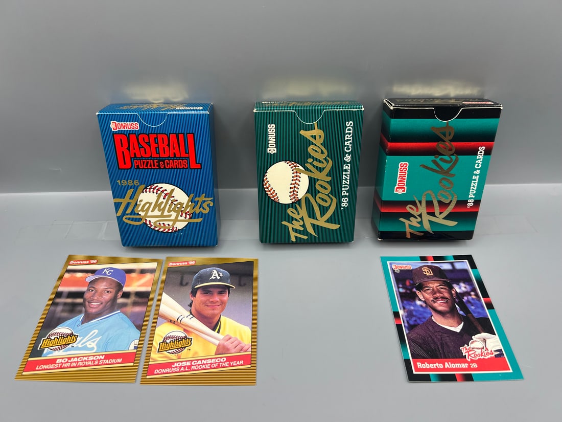1986 Donruss Rookies (Sealed), 1986 Donruss Highlights & 1988 Donruss Rookies Baseball Box Sets - (1 of 2)