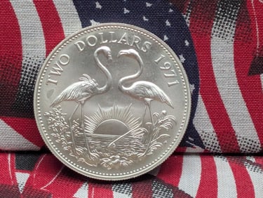 1971 Bahama 2 Silver Dollars *AU/UNC*