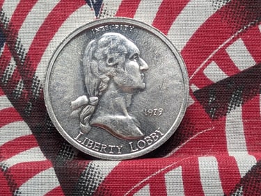1 Oz. .999 FINE SILVER George Washington Liberty Lobby Designed Round