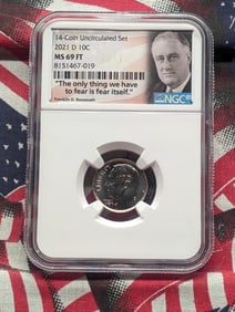 2021-D Roosevelt Dime - NGC MS69 FT