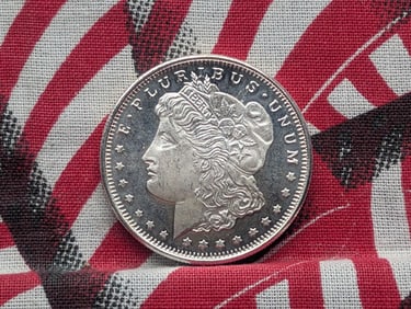 1/2 Oz. .999 FINE SILVER Morgan Dollar Designed Round