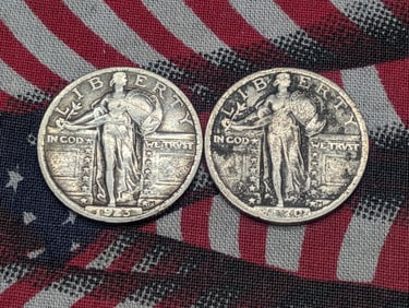 1920-S & 1923 Standing Liberty Quarters (2PCS)
