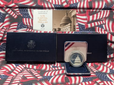 1994-S PROOF U.S. Capitol Bicentennial Commemorative Silver Dollar in OGP w/ COA