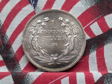 1 Oz. .999 FINE SILVER Seated Liberty Designed Round