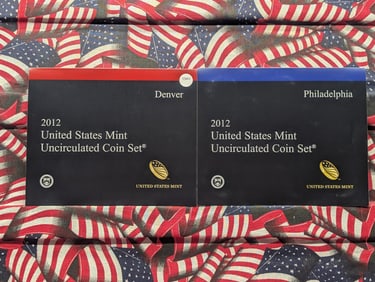 2012 P & D U.S. Mint Uncirculated Coin Set In OGP, 28 Coins