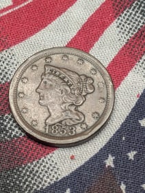 1853 U.S. Coronet Head Half Cent