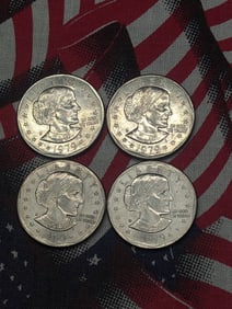(4) 1979-D Susan B. Anthony One Dollars, First Year!