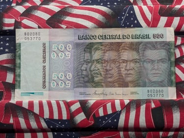 1989 to 1990 - 500 Cruzeiros Brazil Bank Note