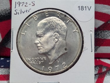 1972-S Eisenhower One Dollar, 40% Silver