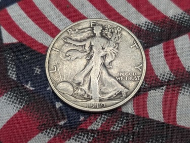 *VF* 1919-D Walking Liberty Half Dollar