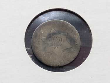 1851 Three Cent Silver Piece