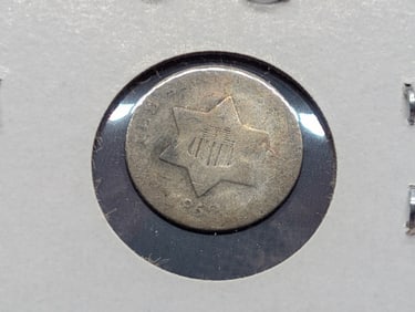 1852 Three Cent Silver Piece