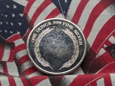1 Oz. .999 FINE SILVER Tiara Exclusives Designed Round