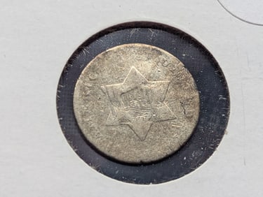 1853 Three Cent Silver Piece
