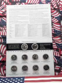 2017 P & D America The Beautiful Quarters Uncirculated Coin Set In OGP