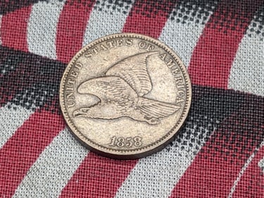 1858 Flying Eagle Cent *VF+*