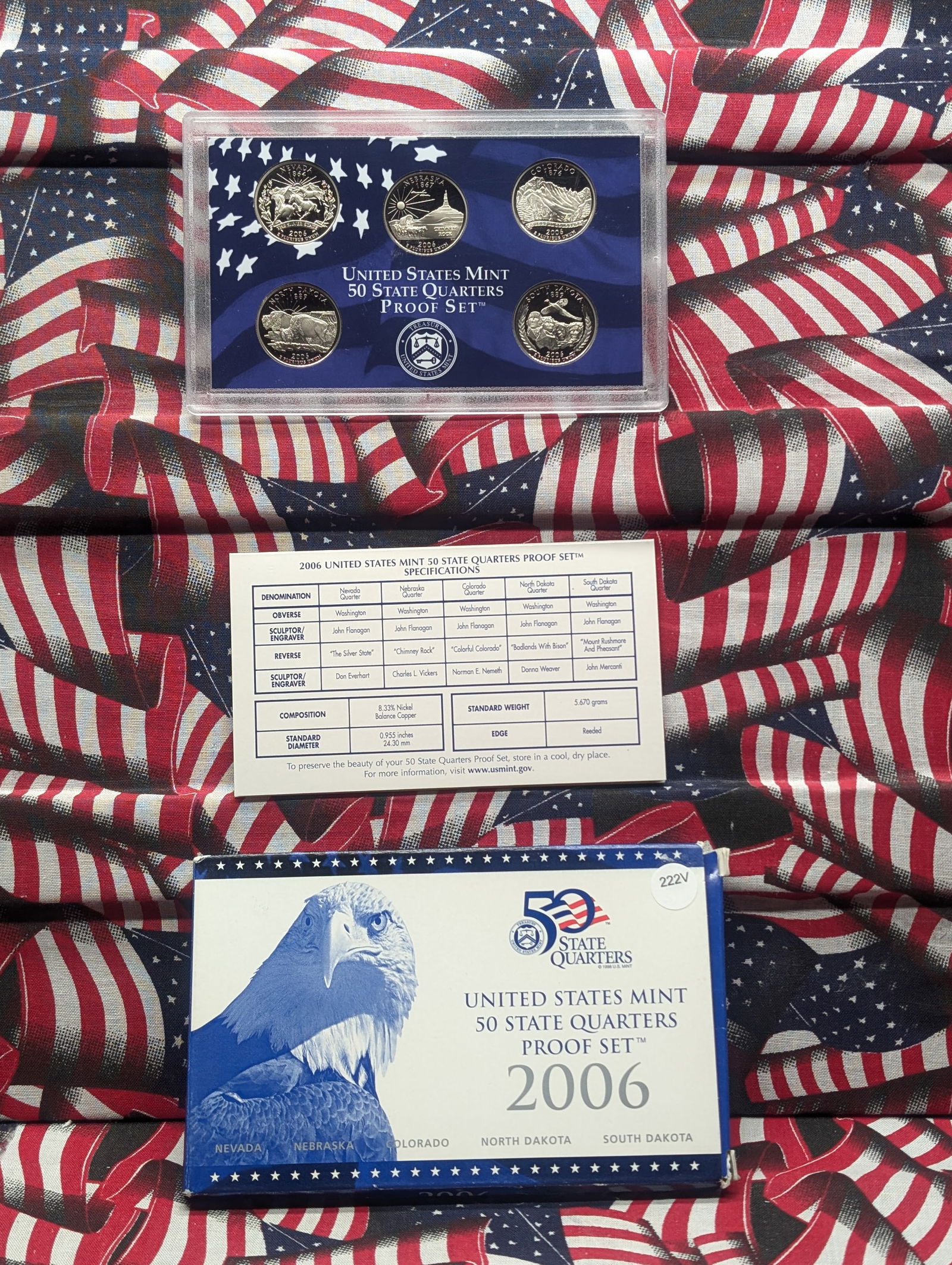 2006-S U.S. Mint Fifty State Quarters Proof Set In OGP With COA (1 of 4)