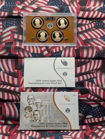 2015-S U.S. Mint Presidential One Dollar Coin Proof Set In OGP With COA