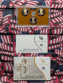 2016-S U.S. Mint Presidential One Dollar Coin Proof Set In OGP With COA
