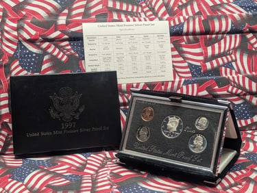 1997-S U.S. Mint Premier Silver Proof Set in OGP w/ COA
