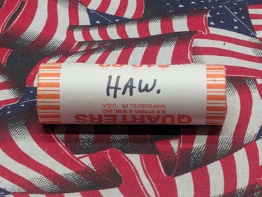 2008-P Hawaii State Quarters in Original  Unopened Government Wrapper, $10 Dollar roll of 40 Coins
