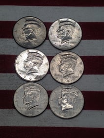 1996 P & D, 1997 P & D, & 1998 P & D Kennedy Half Dollars