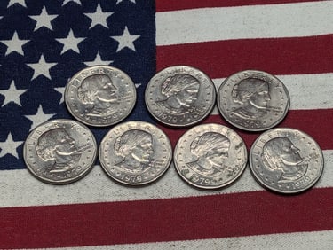 (7) 1979-S Susan B. Anthony One Dollars, First Year