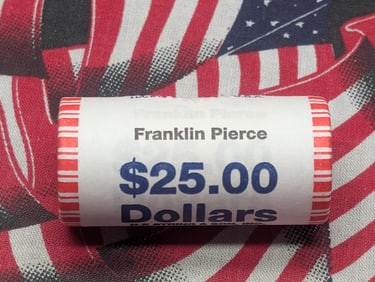 2010 Unopened $25 Roll Of Franklin Pierce Presidential Dollars