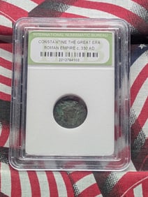 c. 330 AD Constantine the Great Era Roman Empire Coin - INB Cert.
