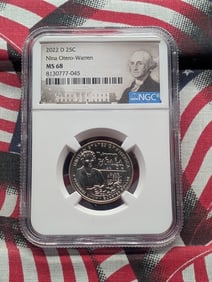 2022-D Nina Otero-Warren Quarter - NGC MS68