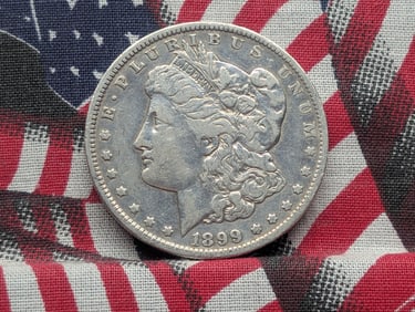 1899-O Morgan Silver Dollar w/ Micro-o