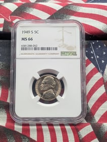 1949-S Jefferson Nickel - NGC MS66