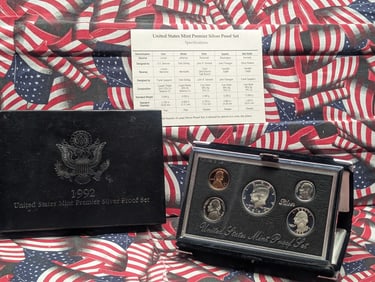1992-S U.S. Mint Premier Silver Proof Set in OGP w/ COA