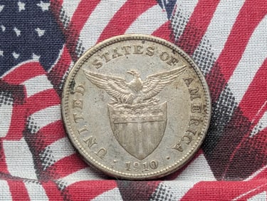 1910-S Philippines 1 Silver Peso
