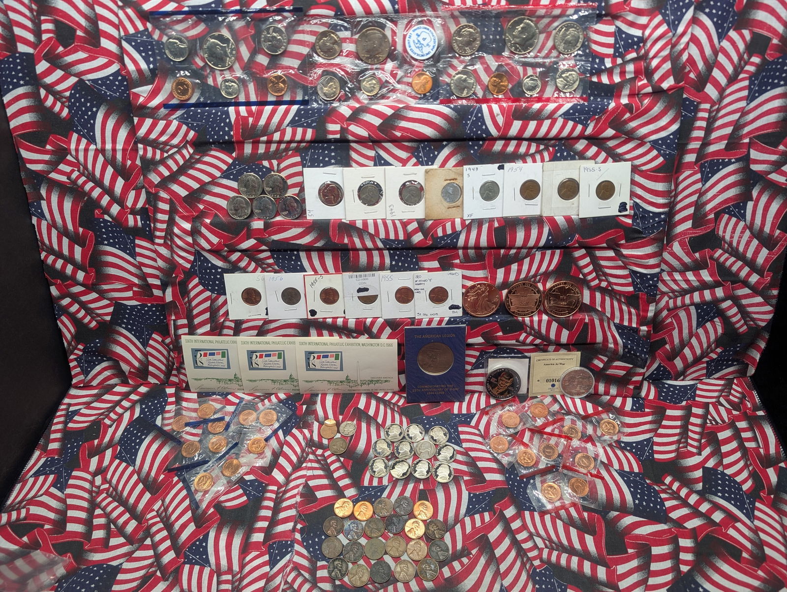 LARGE! Grab Bag of Various Vintage & Modern U.S. Coins & Tokens -  - Including Three 1 Oz. Each .999 (1 of 19)