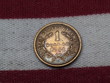 1851 Type 1 .900 GOLD Dollar *AVERAGE CIRC*