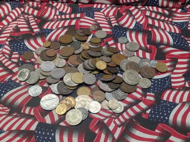 Bag of 1.4 Lbs. of Various Vintage & Modern World Coins