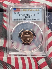 2023 Lincoln Shield Cent - PCGS MS66 RD *First Strike*