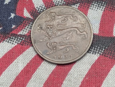 1931 - Estonia (Eesti Vabariik) 5 Senti Coin
