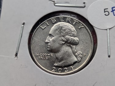 2021-P Washington Quarter – Reverse Crown Die Chip Error