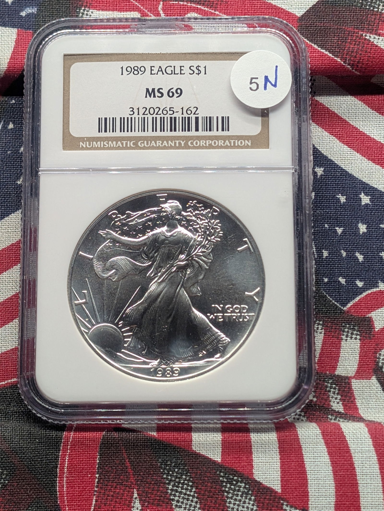 1989 American Silver Eagle, NGC MS 69 (1 of 4)
