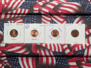 2003-D, 2012-D, 2014-D, & 1996-S "Proof" Lincoln Cents